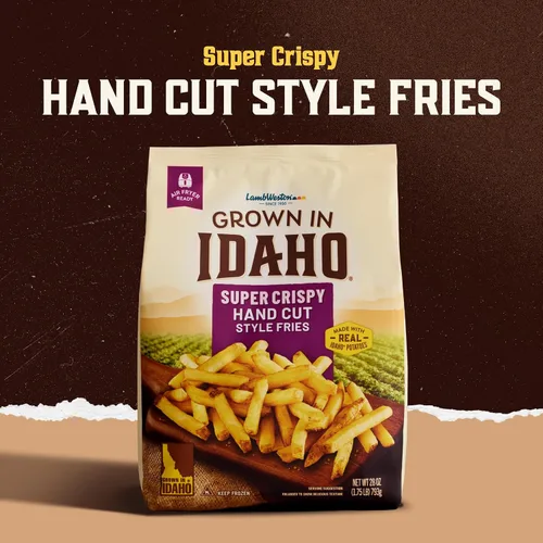 Vista 7 de Grown in Idaho - Papas fritas estilo cortadas a mano, 28 onzas (congeladas)