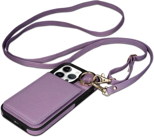 Vista 37 de Funda para iPhone 12 Pro/12, 6.1'', Funda Cartera Cruzada Desmontable con Ranuras para Tarjetas con Bloqueo RFID, Anillo de Soporte 360, Funda Negro