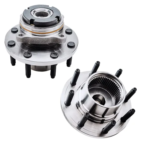 Vista 32 de Detroit Axle - Par de cojinetes de rueda delantera/trasera para Ford Edge 11-14, 09-19 Flex, 13-19 Police Interceptor Sedan, 14-18 Police Sedan
