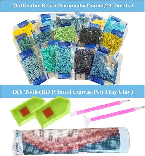 Vista 7 de liziciti Kits de pintura de diamantes para adultos y niños, la última cena de gran tamaño 5D diamante imagen gema arte arte kit completo pintura