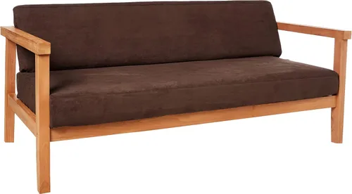 Vista 15 de SURE FIT funda para silla con alas y cojín en T de gamuza suave, de una pieza, ajuste relajado, poliéster, lavable a máquina, color chocolate