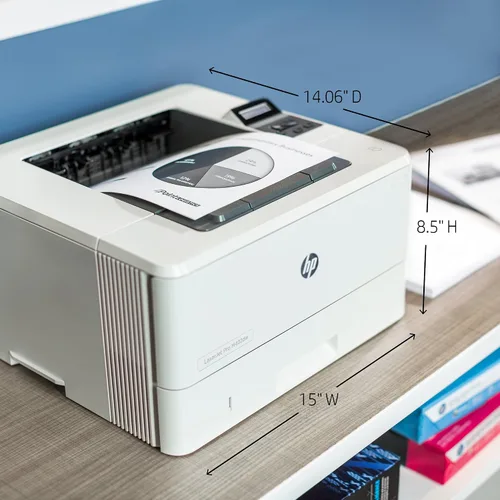 Vista 4 de HP LaserJet Pro M402dw Impresora láser inalámbrica con impresión de doble cara, lista para reabastecimiento de Amazon Dash (C5F95A)