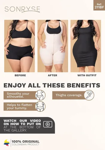 Vista 5 de Sonryse Fajas Colombianas Postparto BBL Stage 2 Post Surgical Compression Garments for Women
