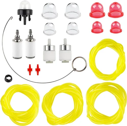 Vista 3 de Bomba de cebado de línea de combustible de 1.2 m (4 pies) y filtro de combustible de 4 tamaños para carburador de Zama Craftman Ryobi Homelite