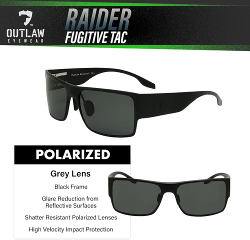Vista 8 de Raider TAC - Gafas de sol tácticas para hombre y mujer