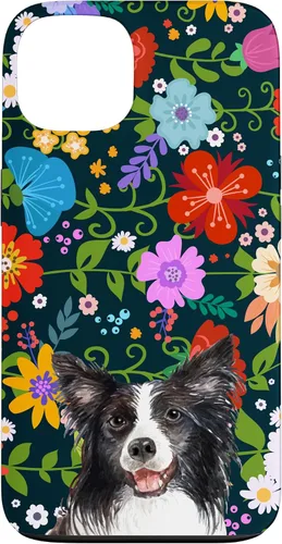 Vista 7 de Border Collie Ditsy Flower Floral Pattern for Women Case for iPhone 17