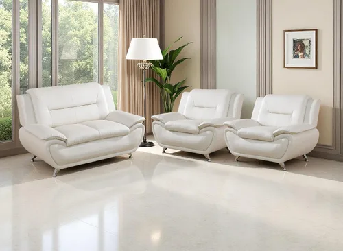 Vista 61 de Sofás de cuero, juego de sofás de sala, sofá para dormitorio, apartamento, juegos de muebles de sala de estar de cuero