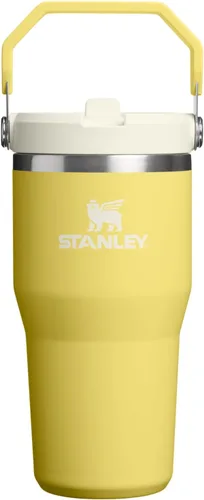 Vista 23 de STANLEY IceFlow 2.0 - Vaso con pajilla abatible con asa, 30 onzas, tapa giratoria y popote abatible, botella de agua a prueba de fugas, acero Tiza
