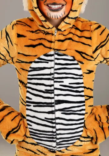 Vista 4 de Disfraz Premium de Tigre para Niños Multicolor