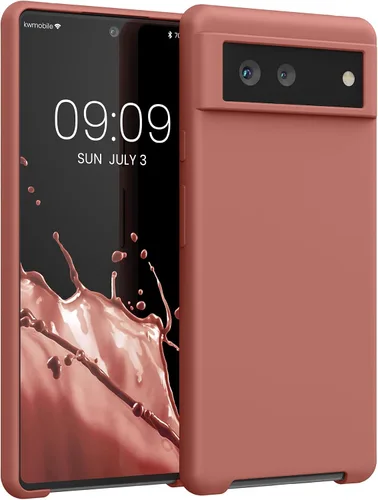 Vista 258 de kwmobile Funda Compatible con Google Pixel 6 Pro - Funda de Teléfono de Silicona TPU con Acabado Suave - Azul Caribe