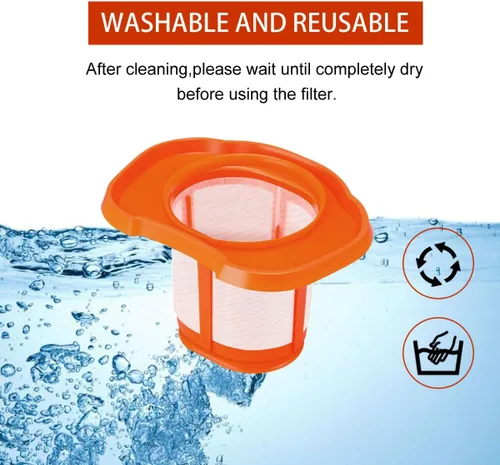 Vista 3 de Diteje Paquete de 4 accesorios de filtro de vacío de repuesto compatibles con Black and Decker HHVK HHVK320J10 HHVK320JZ01 HHVK415B01 HHVK515JP07