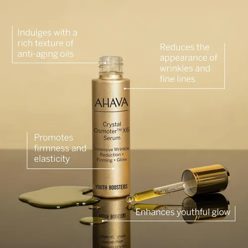 Vista 3 de AHAVA Crystal Osmoter X6 Serum - Revolucionario refuerzo juvenil y reducción intensa de arrugas, mejora el brillo juvenil y reafirmante, enriquecido