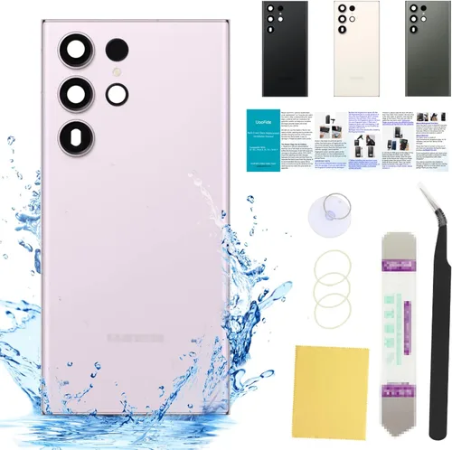 Vista 102 de Compatible con Samsung Galaxy Note 8 - Carcasa trasera de repuesto de cristal de 6.3 pulgadas, SM-N950, todos los portadores con manual de Negro