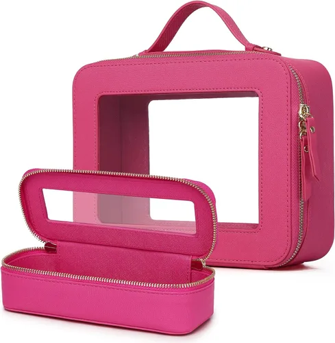 Vista 47 de Bolsa de maquillaje transparente (negro L)