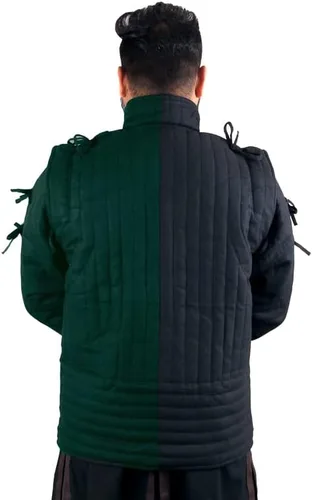 Vista 3 de THE MEDIEVALS Gambeson - Chaqueta acolchada gruesa Aketon, tela de algodón, vestido SCA