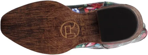 Vista 7 de ROPER Botas casuales de mujer Ingrid con punta triangular floral metálica, tacón bajo de 1-2 pulgadas, tobillo - Multi