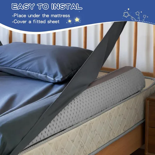 Vista 5 de Rieles de protección de cama para niños pequeños con espuma, 1 paquete de rieles de cama de espuma para niños pequeños, rieles de protección