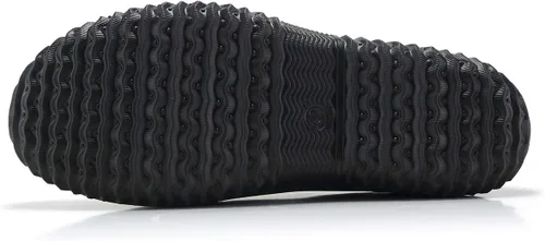 Vista 4 de YUKTOPA Zuecos de trabajo impermeables antideslizantes para hombre y mujer, resistentes al aceite, zapatos de chef de seguridad, zapatos de trabajo