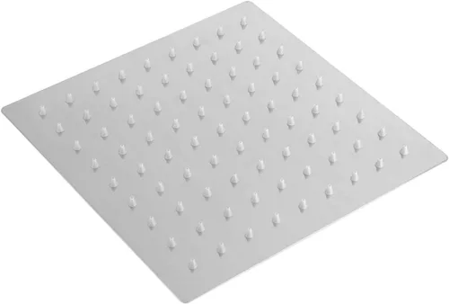 Vista 7 de Cabezal de ducha de lluvia contemporáneo, cabezal de ducha rectangular LED de acero inoxidable, masaje de lluvia superior, rociador superior LED