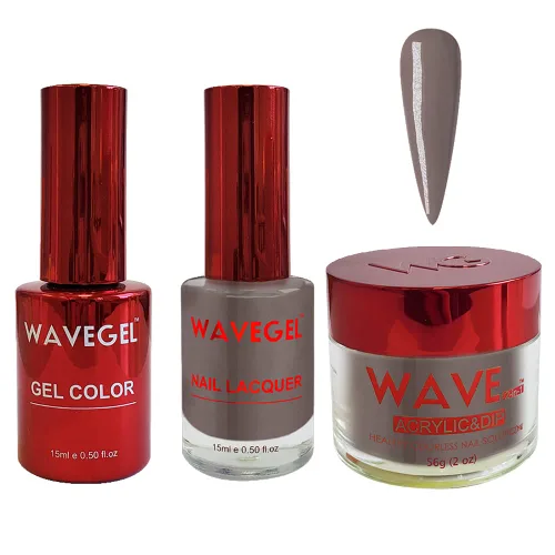 Vista 57 de WAVEGEL - Juego de gel de remojo, laca de uñas y polvo acrílico y polvo de inmersión a juego - Colección Queen - #001 Negro sedoso