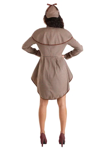 Vista 2 de Disfraz Sensual de Sherlock Holmes para Mujer Multicolor