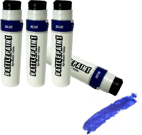 Vista 25 de EyeBlack BattlePaint - Grasa negra para debajo de los ojos de colores brillantes para atletas profesionales y súper fanáticos, béisbol, softbol