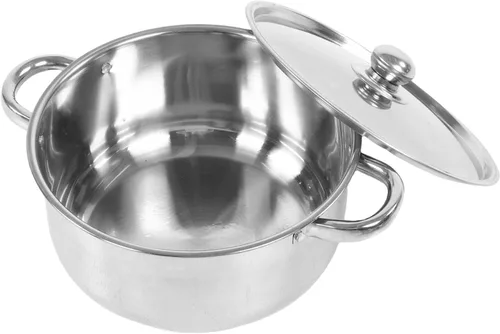 Vista 9 de Yosoo Stainless Steel Cookware Set, Nonstick Saucepan Sauce Pot Professional Cooking Pan with Lid, Induction Kitchen Cooking Set