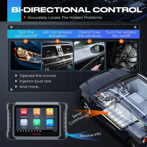 Vista 4 de Autel Escáner MaxiPRO MP808S, Herramienta de Escaneo Bidireccional 2026, Actualización de 2 Años, Codificación Avanzada de ECU como MP900BT / MS906
