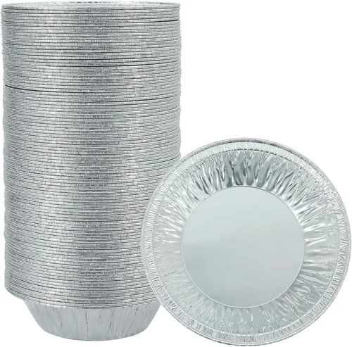 Vista 9 de Waytiffer 50 Pack - Sartenes para tartas de 4 pulgadas, Mini latas para tartas de aluminio desechable resistente para tartas/pasteles de papel
