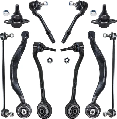 Vista 198 de Detroit Axle - Kit de suspensión delantera de 10 piezas para Chevrolet Trailblazer GMC Envoy 2004-2007 2005 2006 Soportes de brazo de control