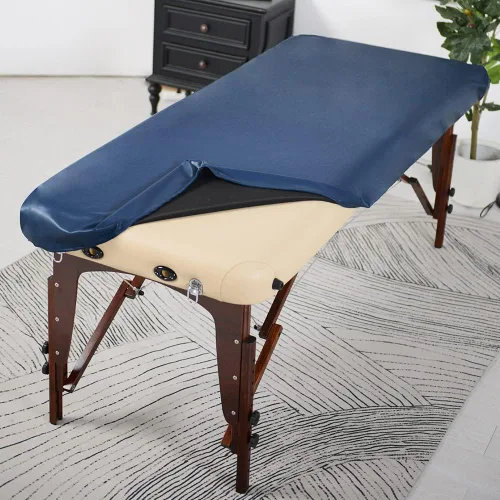 Vista 7 de ARTABLE Protector de cubierta de mesa de masaje de cuero impermeable beige