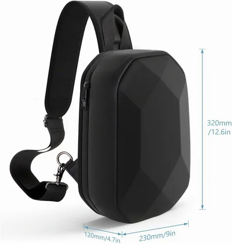 Vista 6 de JSVER Estuche de transporte para DJI Mini impermeable a prueba de golpes mochila compatible con DJI Mini/Air/Mavic 1/AVATA Remote & Smart