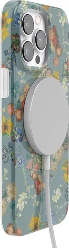 Vista 3 de Casely Funda para iPhone 14 Pro Flores de Van Gogh El 50 aniversario del Museo Van Gogh Compatible con MagSafe