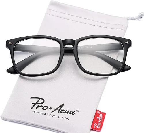 Vista 3 de Pro Acme Anteojos no recetados, con montura y lentes transparentes