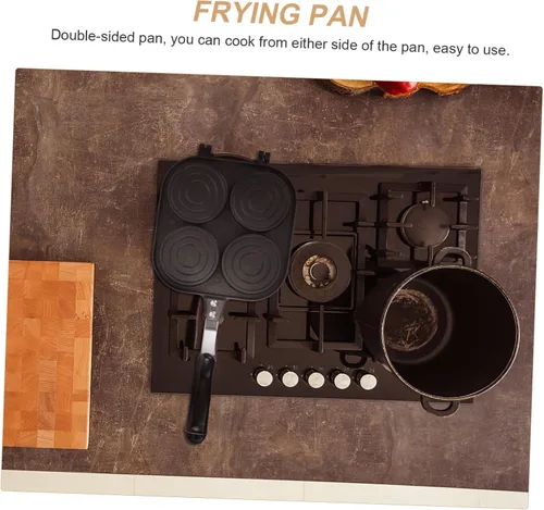 Vista 5 de Molde para tartas de rueda, mini sartenes creativas para huevos, placa antiadherente, sartén para pan de pan, cacerolas para placas de inducción