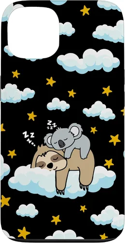 Vista 7 de Funny Sleeping Sloth with Baby Koala Mama Bear Napping Gift Case for iPhone 17