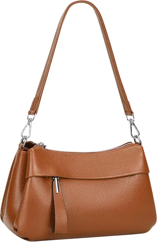 Vista 25 de Over Earth Genuine Leather Crossbody Bags for Women Small Hobo Handbags Shoulder Purses with 2 Detachable Straps