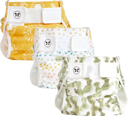 Vista 9 de Honest - Fundas híbridas de pañal de tela con bolsillo-cabestrillo, tamaño pequeño (8-15 libras), detiene las fugas nocturnas, uso con almohadilla