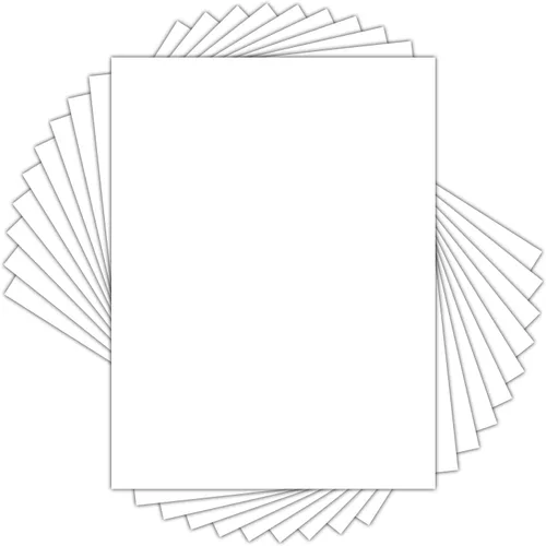 Vista 18 de Golden State Art, cartón de soporte blanco 4x6, soportes para marco, cuadro (paquete de 10) 4-Ply Thickness Uncut Matte Cardboard, Ideal for