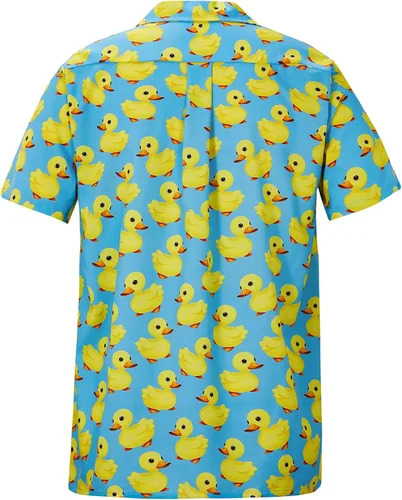 Vista 95 de Camisa hawaiana para hombre, con estampado floral, cómoda, con botones, casual, manga corta, ropa de playa para hombre