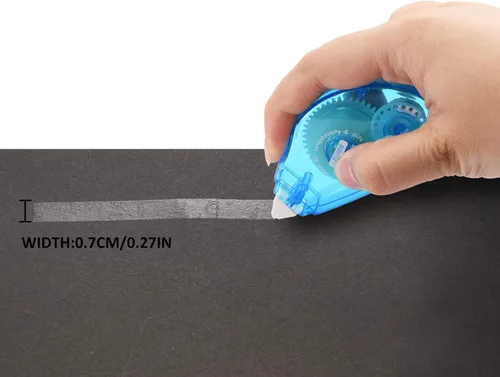 Vista 4 de Cinta adhesiva de doble cara, rodillo adhesivo para álbumes de recortes, para manualidades, tarjetas y álbumes de recortes, 0.3 x 360 pulgadas