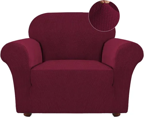 Vista 64 de Turquoize Funda elástica para silla reclinable, funda para sofá reclinable, funda de sofá de 1 pieza con bolsillo lateral, funda protectora