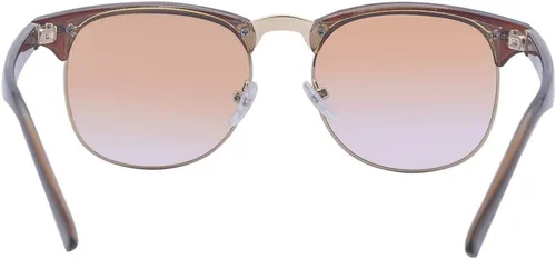 Vista 5 de Gafas de sol redondas sin montura semicarco, gafas de sol vintage miopes para conducir 100% bloqueo UV (-4.0)