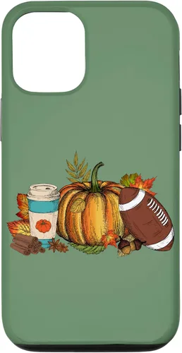 Vista 28 de Fall Football Pumpkin Coffee Latte Case for iPhone 17