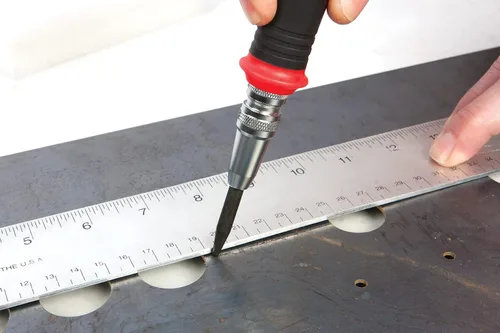 Vista 5 de Performance Tool Punzón central automático W7550 HD - Herramienta precisa y duradera para marcar y perforar materiales, negro