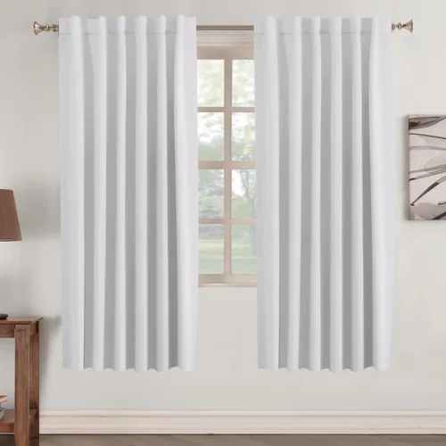Vista 53 de Turquoize Cortinas Opacas con Aislamiento Térmico Paneles de Tratamiento de Ventanas con Bolsillo para Barra Paneles de Ventana para Ventanas