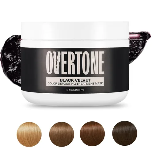 Vista 2 de oVertone® Mascarilla capilar con tratamiento de depósito de color Negro Terciopelo