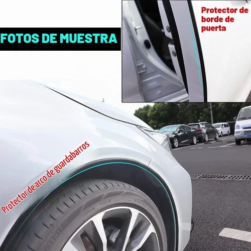 Vista 4 de AUTOXBERT 3M/10Pies Estilo L para Guardabarros de Coche y Camión, Cubierta de Cantoneras de Rueda, Sello de Goma para Labios del Coche, Parachoques
