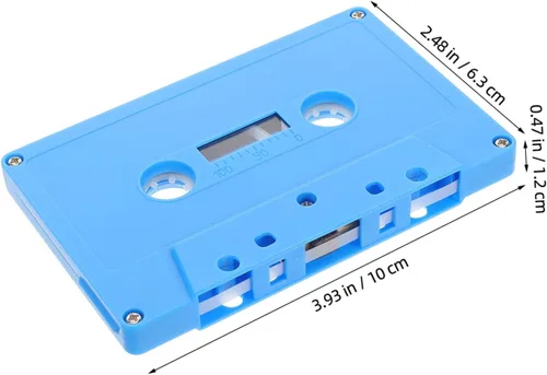 Vista 2 de 2pcs Retro Cinta Cassette Vintage Decoración Cinta En Blanco Casetes De Audio Cielo Azul De Plástico
