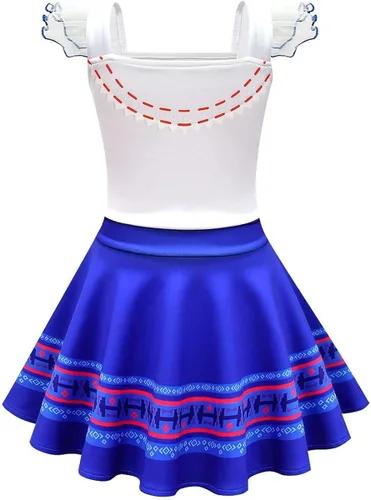 Vista 3 de Vestido de princesa con bolsa disfraz de películas de dibujos animados disfraz de carnaval Halloween Navidad cosplay